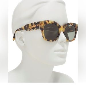 TODS 53mm Cat Eye Sunglasses -Havana Tortoiseshell